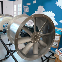 Ventilateurs axiaux électriques ignifuges avec roulement à billes et structure compacte, personnalisables OEM/ODM