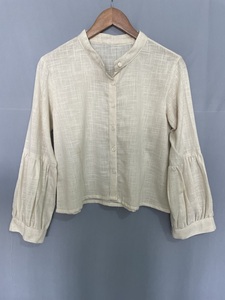 ชุดเดรสแขนยาวทรงหลวมสำหรับผู้หญิง, เดรสพิมพ์ลายผ้าลินินแผ่นรองหน้าอกคอวีบางๆใส่ในชีวิตประจำวัน - Product Image 2