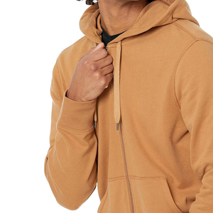 เสื้อฮู้ดซิปผู้ชายแฟชั่น สวมใส่สบาย ซิปเต็มตัว เสื้อสเวตเชิ้ตมีฮู้ด สไตล์ลำลอง ชุดกีฬา แบบเรียบง่าย รับผลิตตามสั่ง ขายส่งเสื้อฮู้ด - Product Image 4