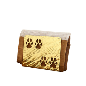 Fabriqué à la main en laiton patte impression porte-serviettes Unique support de tissu en métal pour bureau et décor à la maison animal de compagnie Design accessoire de Table - Product Image 2