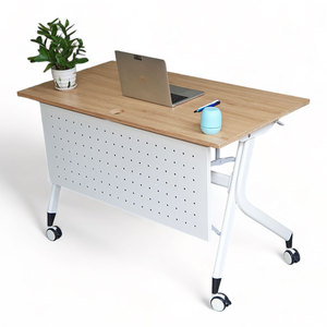 HBMS012 120x60cm <b>Foldable</b> Mobile <b>Desk</b> Minimalist Design Plywood with Protective Panel - Product Image 1