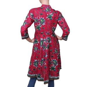 Kurti en coton imprimé pour femme - Rose - Product Image 3