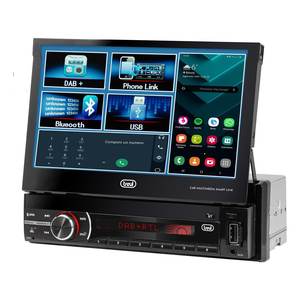 Autoradio tactile 2 DIN Trevi MDV 6380 DAB+ 4x50W USB SD AUX Bluetooth noir avec DAB pour voiture - Product Image 1