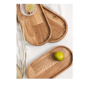 Plateau de service multifonctionnel en bois fait à la main pour les chefs et les traiteurs à domicile, offrant une utilisation professionnelle et un service à domicile élégant à prix de gros - Product Image 1