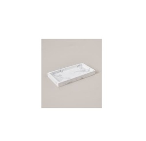 Plateau de service en marbre en gros avec poignée dorée pour la décoration de table à domicile, taille personnalisée, finition de qualité supérieure, plateau en marbre naturel, vente en promotion - Product Image 4