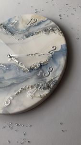 Horloge murale en résine époxy ECO Résine époxy Salon meilleur qulatiye Meubles Décoration intérieure Horloge murale personnalisée meilleur - Product Image 3