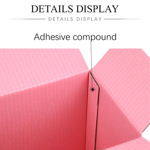 Caja de regalo Rosa Embalaje corrugado de tres capas Cartón de almacenamiento de transporte Tamaño personalizado y logotipo impreso - Product Image 4