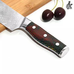 New Arrival 5 cái thép không gỉ Đầu Bếp Knife <span class=keywords><strong>Set</strong></span> với Non-Stick xử lý màu vàng cho nhà bếp sử dụng - Product Image 5
