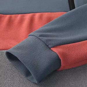 Sweat à capuche zippé élégant, color block, anti-rides, coupe-vent, respirant, pour un usage décontracté en plein air, toutes saisons - Product Image 3