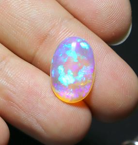 Opale naturelle australienne de haute qualité, 5 carats, cabochon, pierre précieuse solide de Coober Pedy, taille ovale, faite à la main pour la fabrication de bijoux - Product Image 4