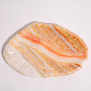 Vibrant brown swirl resin serving platter oval marble effect decorative plate luxury centre table tray for snacks <b>candles</b> - Product Image 4