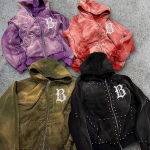 Sweat-shirts unisexes avec strass, sweat-shirt pour homme avec strass, sweat-shirt en cristal, sweat-shirt streetwear, sweat-shirt tendance, sweat-shirt décontracté - Product Image 1