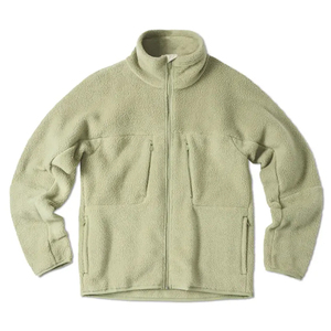 En un color sólido Chaqueta de invierno de buena calidad El mejor proveedor Hecho a mano Tela de tacto suave Sherpa Chaquetas de lana para hombres - Product Image 6
