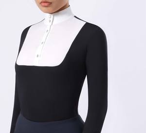 Ropa Ecuestre, Camiseta de Polo para Mujer, de Alta Calidad, Transpirable, Elástica en Cuatro Direcciones, Manga Larga, para Montar a Caballo - Product Image 6