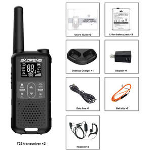 Walkie Talkies Baofeng BF-T22 Mini FRS, 16 <span class=keywords><strong>Canales</strong></span>, 446MHz, <span class=keywords><strong>PMR</strong></span> Sin Licencia, Radios Bidireccionales con Carga USB - Product Image 6