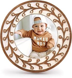 Elegant Handmade Wooden Photo <b>Frame</b> Customizable Modern Wall-<b>Mounted</b> Eco-Friendly Vertical Orientation for Tabletop Installation - Product Image 6