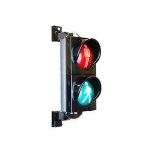 Transmisor de Señales LED para Peatones de 100 mm, Luz Amarilla, Semáforo con Fuente Solar, Clasificación IP65, Fabricado en PC, Aluminio y Plástico - Product Image 2