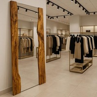 Miroir mural en bois moderne pour salle de bain, chambre à coucher et décoration intérieure, disponible à prix réduit, exportateur indien
