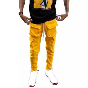 Pantalones Cargo Personalizados con Logotipo Estampado para Invierno, Pantalones Joggers Casuales Holgados de Algodón para Hombre, Pantalones Deportivos Apilados para Hombre, Venta al Por Mayor a Precio Económico - Product Image 6