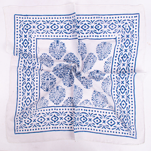Bandana en coton imprimé floral de qualité supérieure, léger, écologique, lavable, promotionnel, respirant, à nouer, carré - Product Image 4