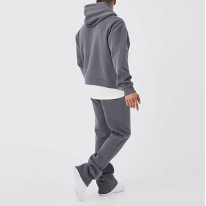 Nouveau style de survêtements de course évasés en coton vierge avec logo personnalisé pour hommes Meilleur vendeur Streetwear Ensemble sweat à capuche et joggers pour hommes - Product Image 2