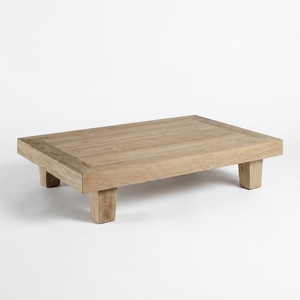 Our Modern Furniture Aswattha Visionary <b>Solid</b> <b>Wood</b> Coffee Table Low Platform Wooden Center Table For Living Room Setup Art - Product Image 1