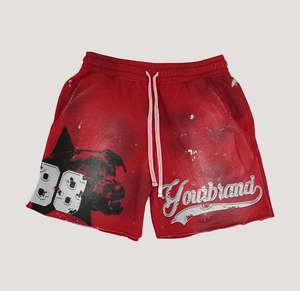 2025 Best Quality <b>Men</b> 2 Piece <b>Shirt</b> With Shorts Quick dry 100% Cotton casual Streetwear Silk Screen Printed T-<b>Shirt</b> Set - Product Image 5