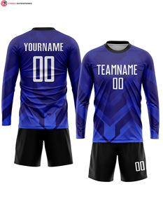 ชุดเสื้อฟุตบอลทีมฝึกซ้อมแบบมีโลโก้สั่งทำได้  ชุดเต็ม 100% โพลีเอสเตอร์ แห้งเร็ว ชุดยูนิฟอร์มฟุตบอลสั่งทำได้ - Product Image 3