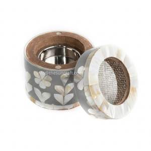 Elegante Quemador de Incienso Mabkhara con Incrustaciones de Madreperla Ecológico para Regalo de Ramadán en el Medio Oriente, Venta al Por Mayor - Product Image 5