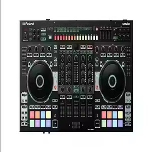 <span class=keywords><strong>Roland</strong></span> <span class=keywords><strong>DJ</strong></span>-808 4-Deck Serato <span class=keywords><strong>DJ</strong></span> Pro <span class=keywords><strong>Controller</strong></span> Professioneller <span class=keywords><strong>DJ</strong></span>-Mixer mit Farbpads und Dual-Jog-Wheels - Product Image 1