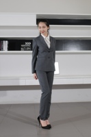 Uniformes d'aviation personnalisés de haute qualité, ensemble veste et jupe pour hôtesse de l'air, polyester/coton, Unleash Industries