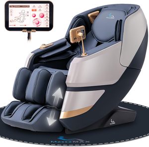 Fauteuil de massage 4D MT339, fauteuil inclinable Shiatsu pour tout le corps avec repose-pieds extensible automatique, zéro gravité, piste SL, yoga profond, 22 modes, commande vocale IA - Product Image 1