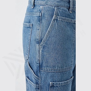 Custom <b>Men's</b> Mid <b>Waist</b> Denim Straight Long Pants Solid Waterproof Quick Dry Outdoor <b>Jeans</b> Casual Style Customized Winter Autumn - Product Image 5