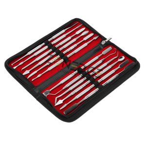 มีดแกะสลักขี้ผึ้งทันตกรรมแบบสองหัว10ชิ้นสำหรับงานแกะสลักเครื่องประดับเครื่องมือและอุปกรณ์ทันตกรรมระดับพรีเมียม - Product Image 3