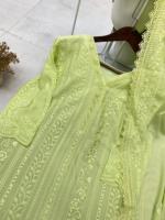 Palazzo en coton chinon de haute qualité avec broderie et dupatta, disponible à des prix abordables