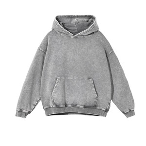 Wholesale Unisex Oversized Hoodie High Quality 100% Cotton Custom logo <b>Pullover</b> <b>Men</b> Acid Wash Hoodies Best Price - Product Image 4