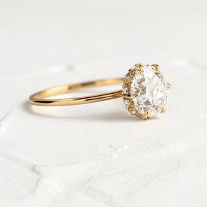 1.09 CT ไม่มีสีรอบตัด Moissanite ซ่อนรัศมี925เงินสเตอร์ลิง - Product Image 2
