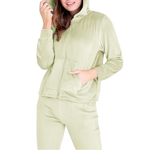 <b>Velvet</b> <b>Trouser</b> With Outdoor Wear <b>Velvet</b> Cheap Price Custom Sets Reflective Tracksuit for <b>Women</b> Custom logo - Product Image 1