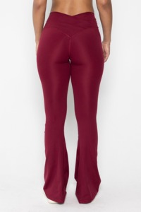 High Quality <b>Women</b> Flare Yoga Leggings Wholesale Gym Bootcut Pants High Waist <b>Stretch</b> Fitness Custom <b>Trousers</b> Activewear OEM ODM - Product Image 4