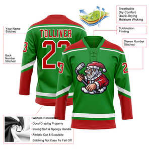 Nuevo 2025 MOQ bajo Pedido de equipo colorido de calidad superior Sublimación completa personalizada Jersey de hockey sobre hielo - Product Image 6
