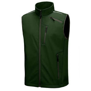 Gilet en softshell respirant de qualité supérieure, décontracté, personnalisable, vente en gros, polaire, vêtements d'extérieur, gilet en softshell pour hommes - Product Image 1