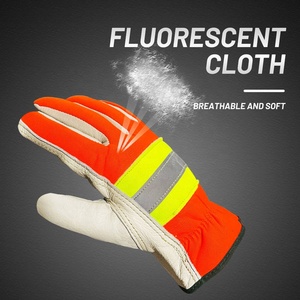 Usine directe de gants en cuir de haute qualité saison d'hiver anti-coupure conception de Logo personnalisé pour le travail de jardinage décontracté en plein air fait - Product Image 4