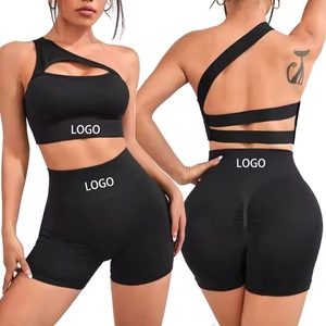 Respirant séchage rapide haute élastique Scrunch bout à bout Shorts de sport taille basse court Gym Fitness Leggings sans couture Yoga Shorts femmes - Product Image 1
