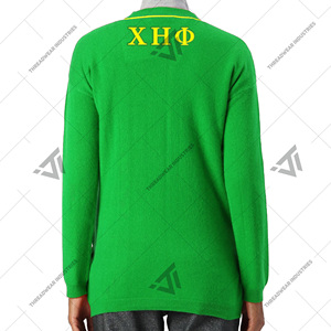 Cárdigan con botones bordados de Chi Eta Phi griego personalizado, suéter universitario, parafernalia griega - Product Image 2