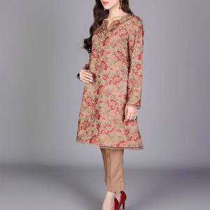 Vestido DE LINO DE mujer india de último estilo, vestidos paquistaníes y traje Punjabi, ropa de mujer de seda informal a la moda para fiestas - Product Image 6