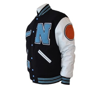 ODM OEM Veste universitaire de haute qualité personnalisée, nouvelle veste de style collège pour hommes, broderie de logo, manches et corps - Product Image 5