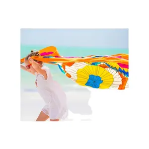 Top Quality Beach Product Leading Supplier of Best Quality Wholesale Customized Solid Colors 100% Cotton Luxury Women Sarong