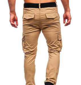 Pantalon d'extérieur Séchage rapide Respirant High Street Pantalon cargo en coton respirant pour homme avec logo personnalisé - Product Image 3