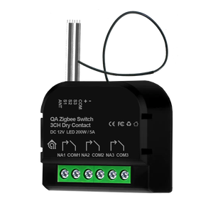 Módulo de Interruptor de Luz Inteligente Tuya Zigbee 3.0, Largo Alcance, 3 Canales, CC 12V, Contacto Seco, Relé de 5A, Automatización del Hogar Inteligente - Product Image 1