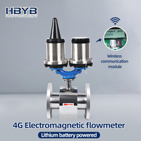 Medidor de Flujo Electromagnético de Acero Inoxidable con Batería Remota 4G, Alta Precisión para Agua Potable, Riego Industrial